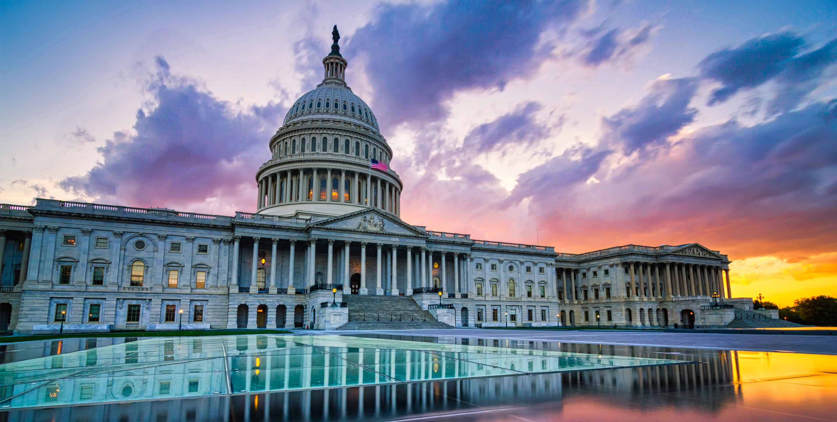 U.S. Capitol at sunset