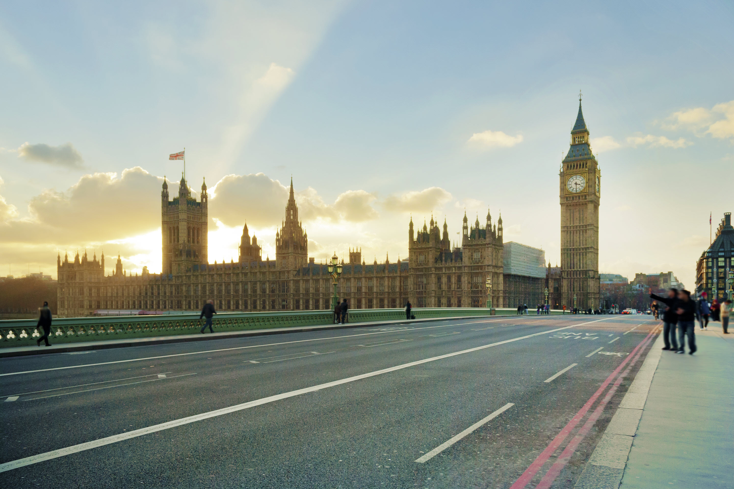 Skyline image of Big Ben and the House of Parliament in London, England.