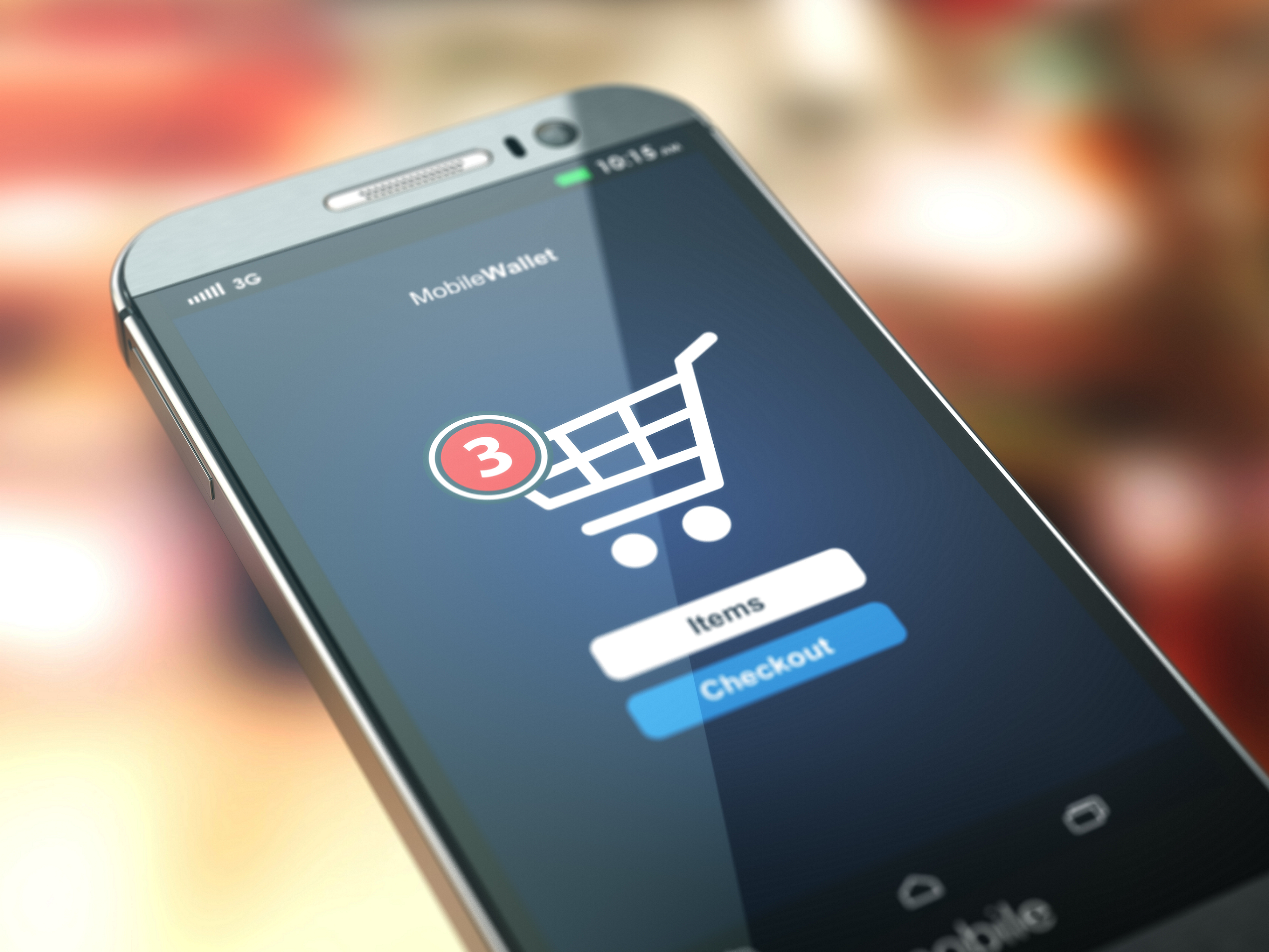 mobile phone shopping cart