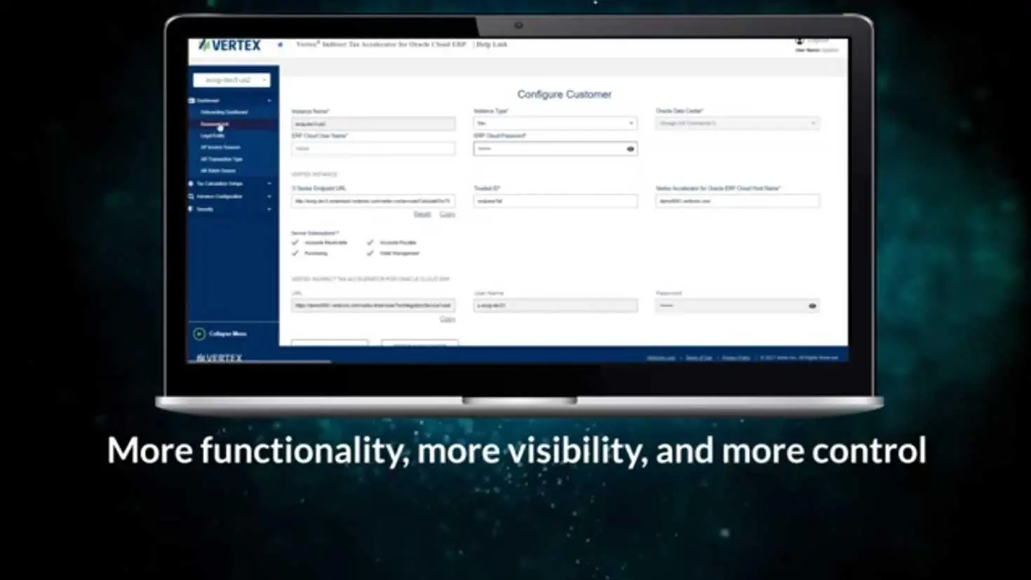 Vertex Indirect Tax Accelerator for Oracle Cloud ERP Product Video Overview