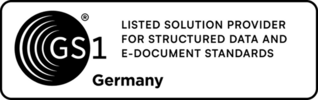 GS1 Solution Provider for Structured Data and E-Document Standards Logo