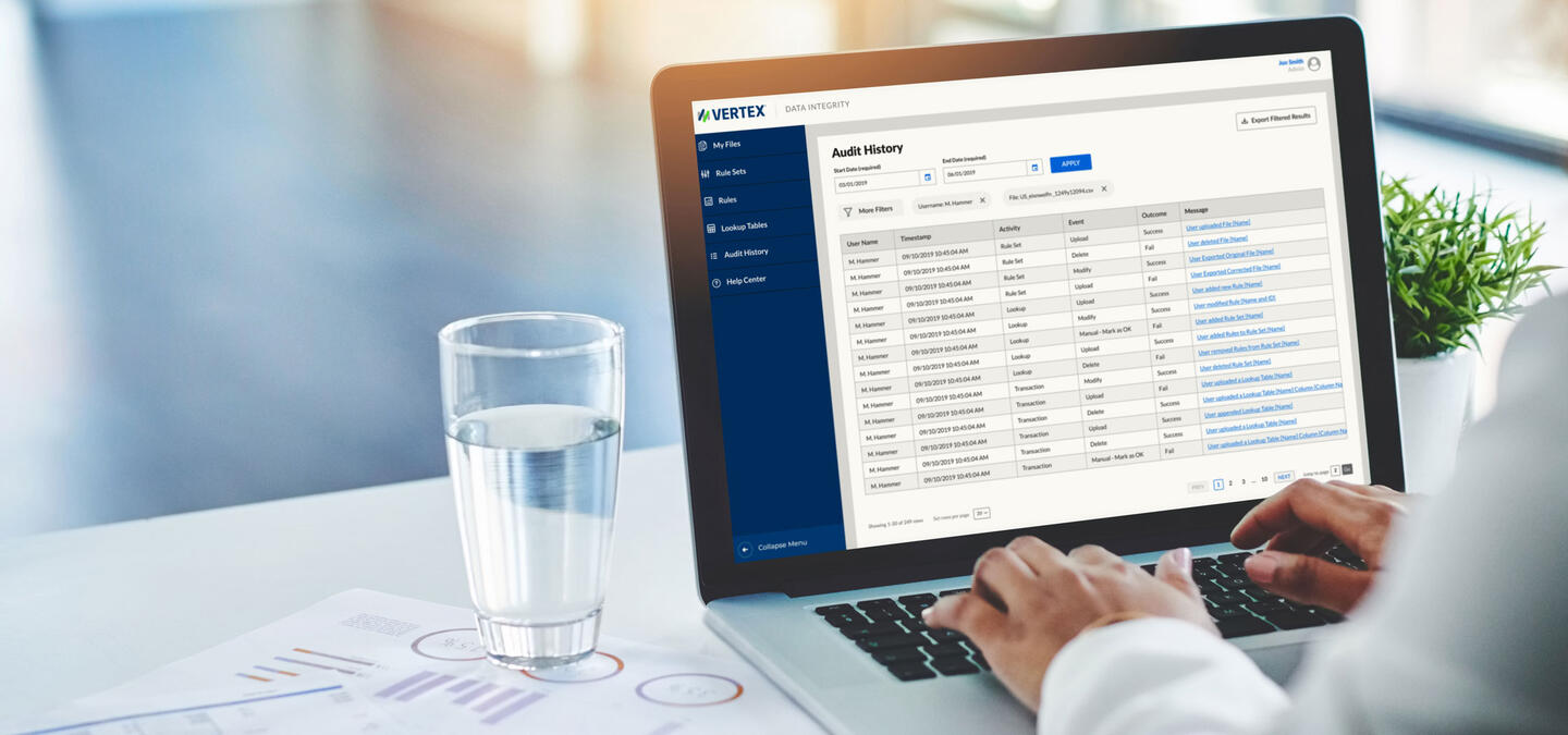 Vertex Data Management Solutions for Tax