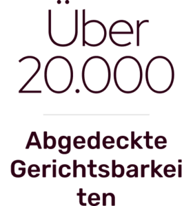 Über 20.000 Abgedeckte Gerichtsbarkeiten