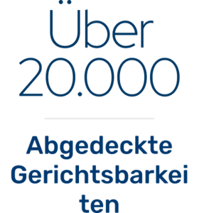 Über 20.000 Abgedeckte Gerichtsbarkeiten