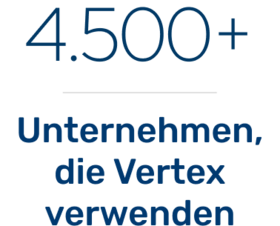 4.500+ Unternehmen, die Vertex verwenden