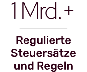 1 Mrd.+ Regulierte Steuersätze und Regeln
