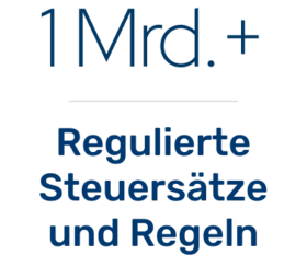 1 Mrd.+ Regulierte Steuersätze und Regeln