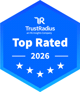 Trust Radius 2026 Top Rated Badge