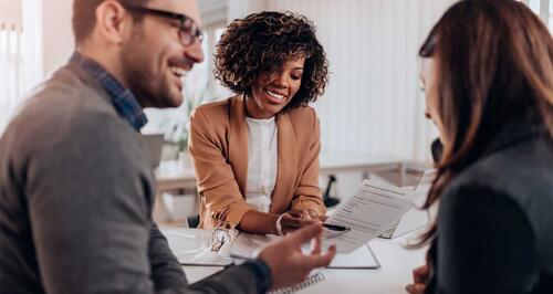 Group of people having meeting and disscusing at the office