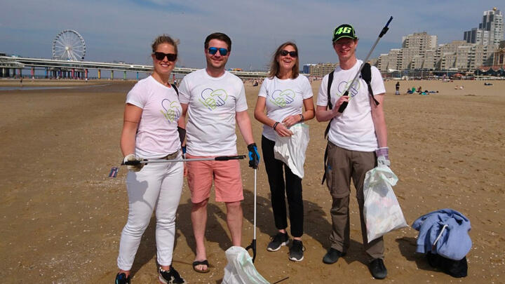 Beach clean up day