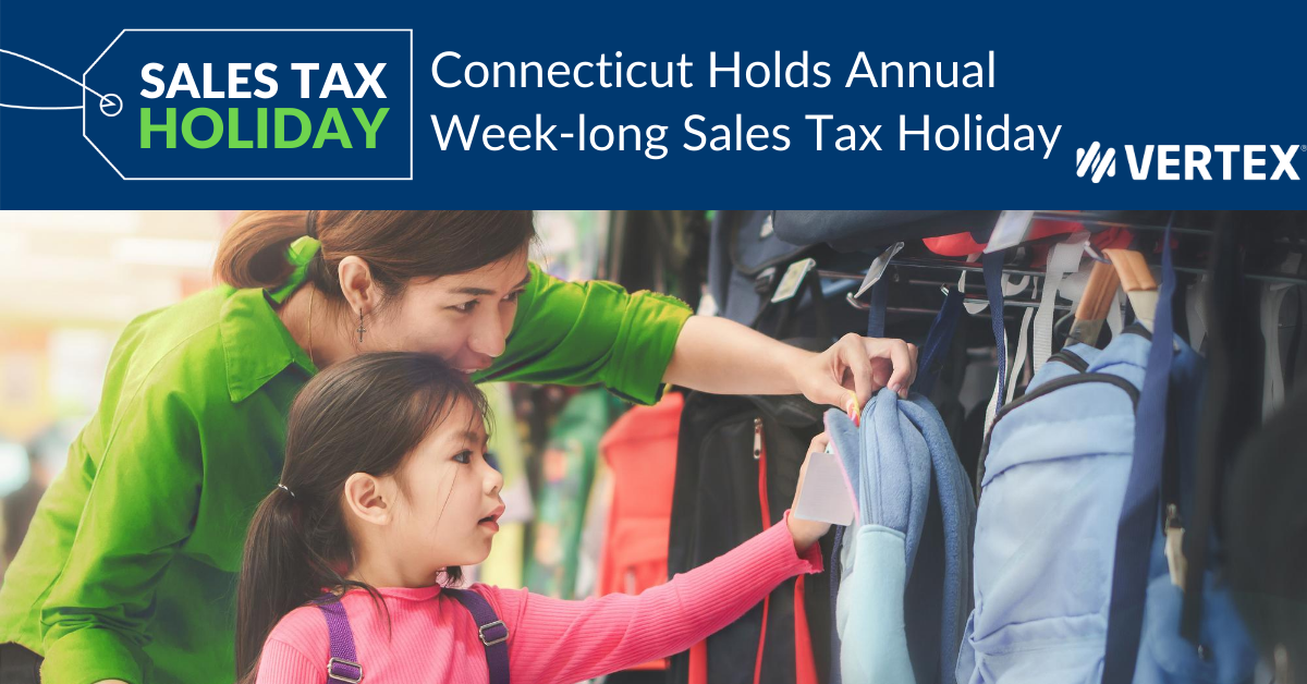 Connecticut will hold a sales tax holiday in 2020.