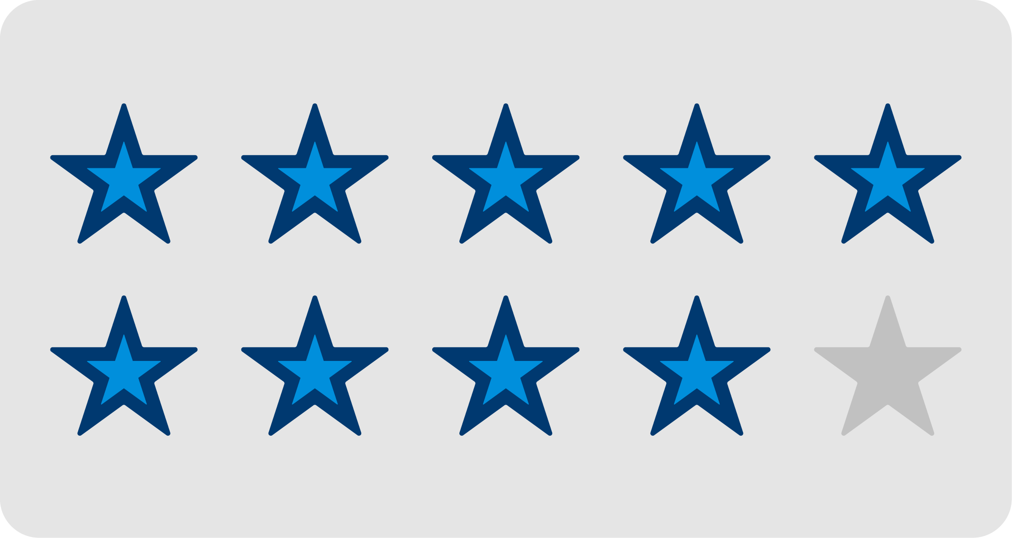 9/10 stars filled in