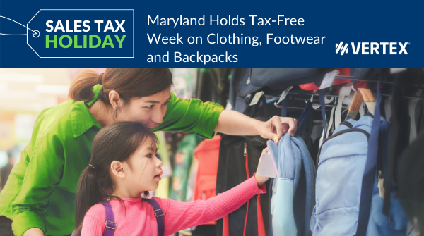 Maryland Sales Tax Holiday August 2021