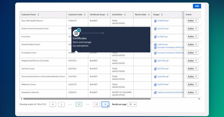 Exemption maintain cert